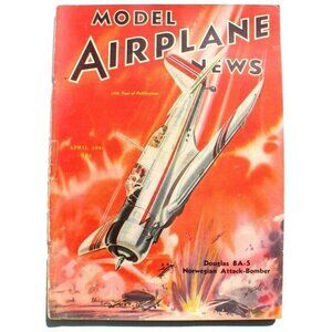 Vtg April 1941 Model Airplane News Aviation Magazine - Douglas 8A-5 Norwegian